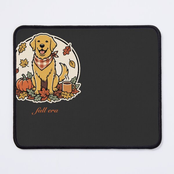 Item preview, Dog Mom Fall Era Golden Retriever in Autumn Leaves designed and sold by RetroThreadWorks.