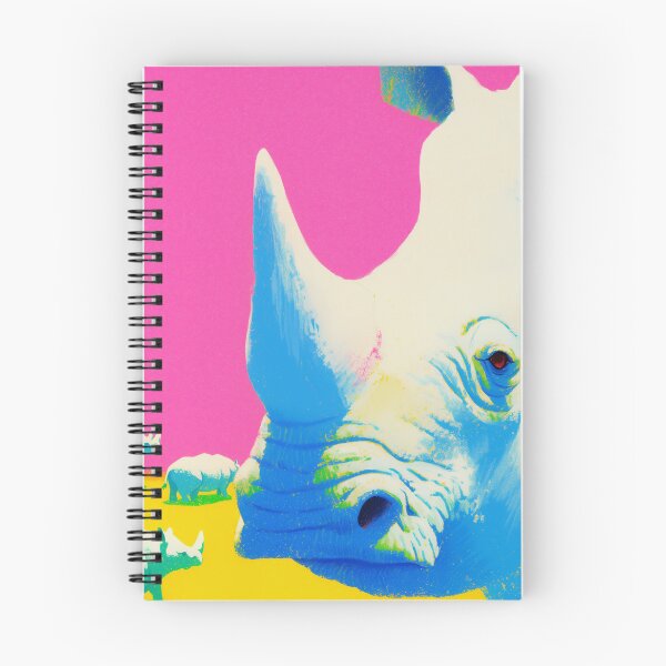 Item preview, Colorful Rhinoceros – Surreal Pop Art Animal Art designed and sold by ZGEIST-91.