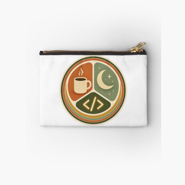 Item preview, Retro Eat Sleep Code Coffee Badge Minimalist Tech Sticker designed and sold by NEL-BOX.