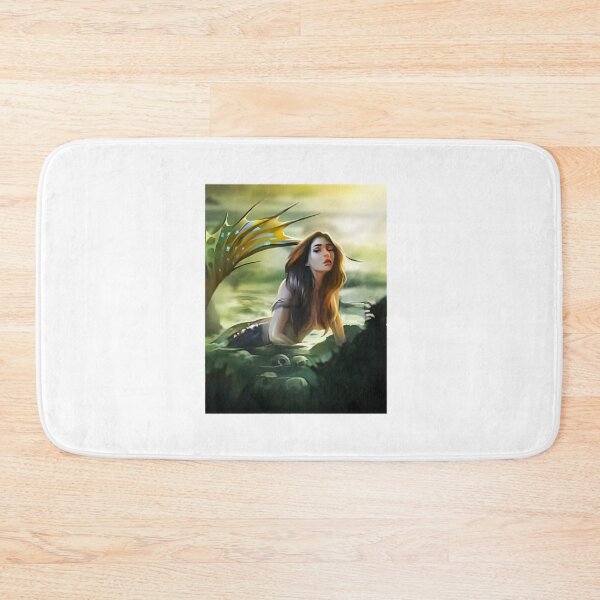 Item preview, Mystical Siren Illustration with Ocean Waves and Enchanting Details designed and sold by Mprod.