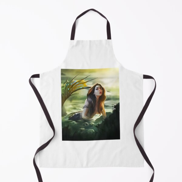 Item preview, Mystical Siren Illustration with Ocean Waves and Enchanting Details designed and sold by Mprod.