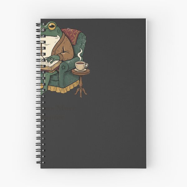 Item preview, Just One More Chapter Dark Academia Reading Frog designed and sold by RetroThreadWorks.