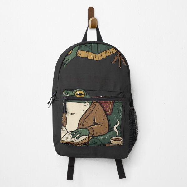 Item preview, Just One More Chapter Dark Academia Reading Frog designed and sold by RetroThreadWorks.