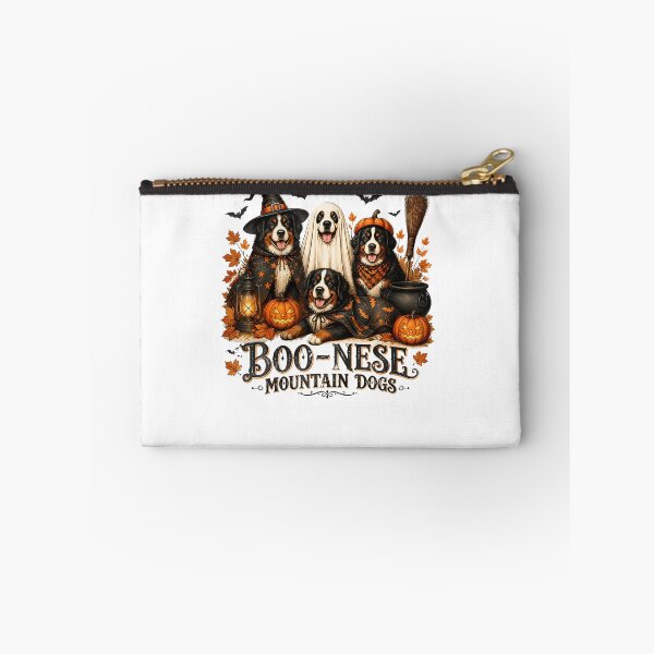 Item preview, Boo-Nese Mountain Dogs Halloween Pumpkin Witch Spooky Dog designed and sold by Pider-Vampire.