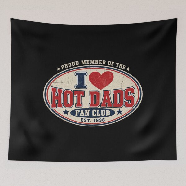 Item preview, I Love Hot Dads Fan Club 1998 Vintage Collegiate designed and sold by NiremmeeArt.