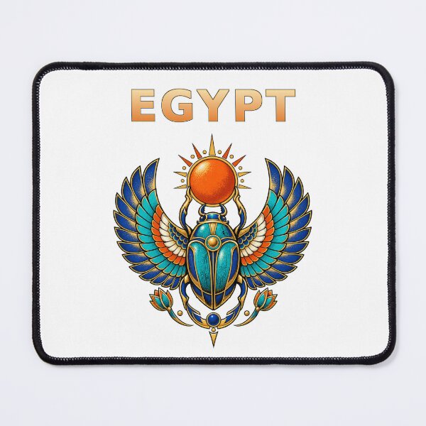 Item preview, Egypt Winged Scarab Neo-Pharaonic Streetwear Art designed and sold by RAX Mirth Studio.