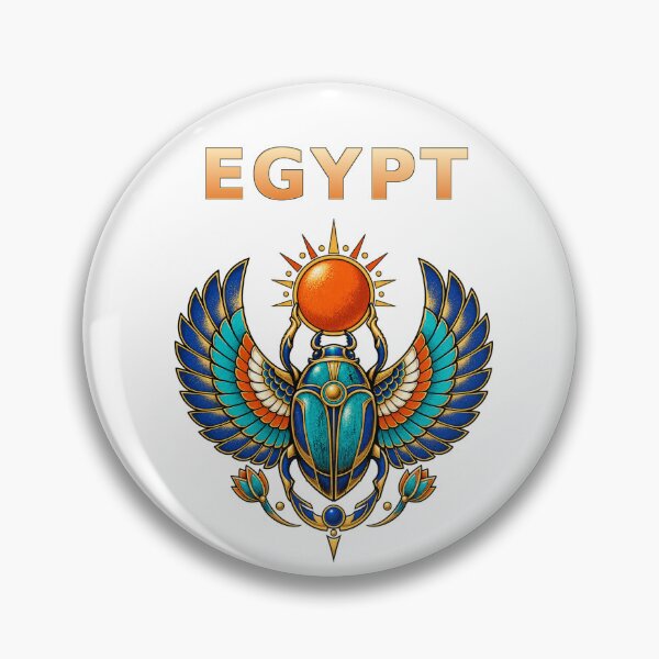 Aperçu de l'œuvre Art streetwear néo-pharaonique égyptien représentant un scarabée ailé créée et vendue par RAX Mirth Studio.