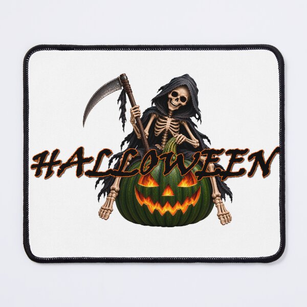 Item preview, halloween skeleton on pumpkin designed and sold by natalik2024.