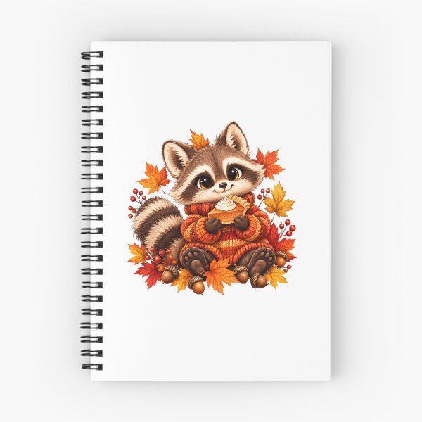 Item preview, Cute Autumn Raccoon with Pumpkin designed and sold by MySthore.
