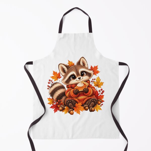 Item preview, Cute Autumn Raccoon with Pumpkin designed and sold by MySthore.