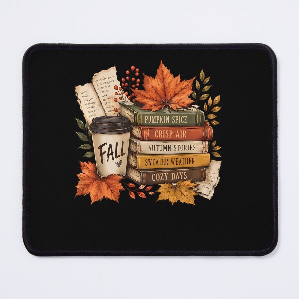 Item preview, Book Stack Coffee Fall Leaves Bookworm Autumn Fall Vibes designed and sold by Pider-Vampire.