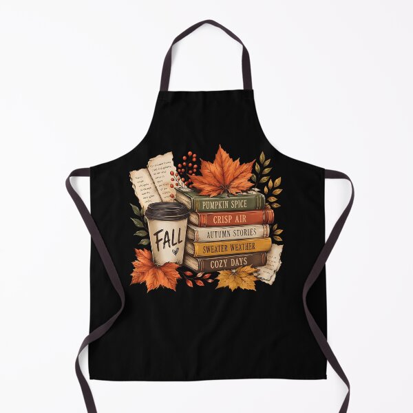 Item preview, Book Stack Coffee Fall Leaves Bookworm Autumn Fall Vibes  designed and sold by Pider-Vampire.