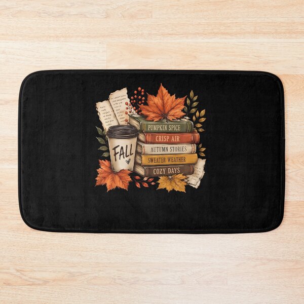 Item preview, Book Stack Coffee Fall Leaves Bookworm Autumn Fall Vibes  designed and sold by Pider-Vampire.