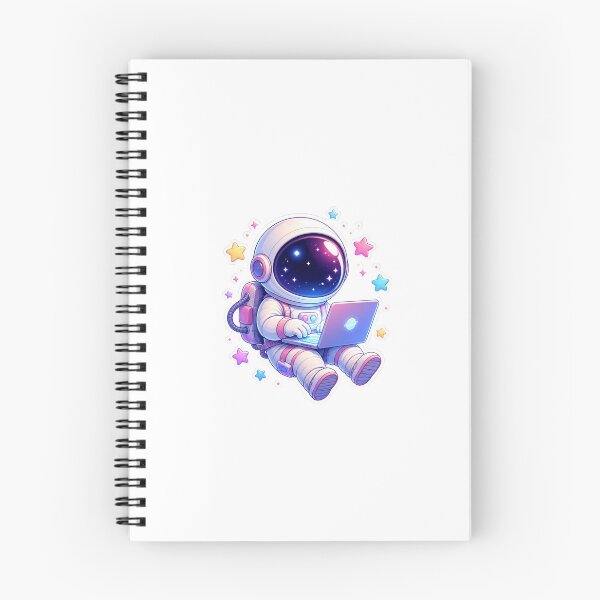 Item preview, Cute Space Astronaut Typing On Laptop Lo-Fi Tech Sticker designed and sold by NEL-BOX.