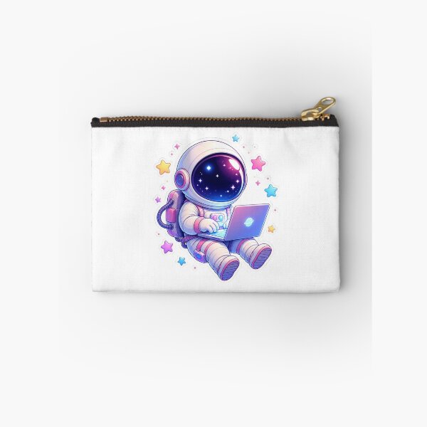 Item preview, Cute Space Astronaut Typing On Laptop Lo-Fi Tech Sticker designed and sold by NEL-BOX.