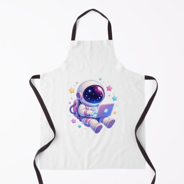 Item preview, Cute Space Astronaut Typing On Laptop Lo-Fi Tech Sticker designed and sold by NEL-BOX.