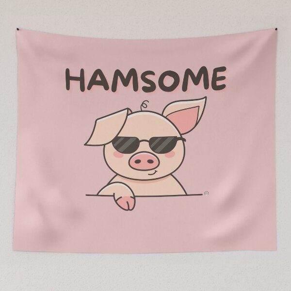 Item preview, Hamsome Cool Pig With Sunglasses designed and sold by Anita Ohulo.