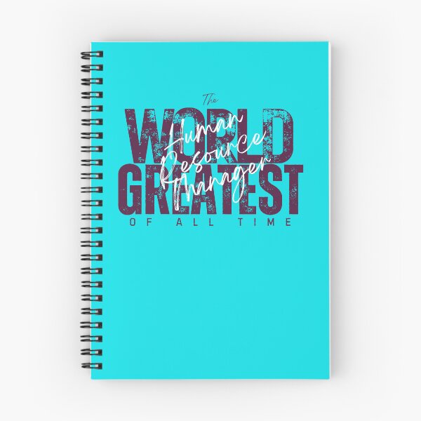 Item preview, World Greatest Human Resources Manager - Coworker Going Away Present For Him - Elegant Cyan designed and sold by Doiemacreations.