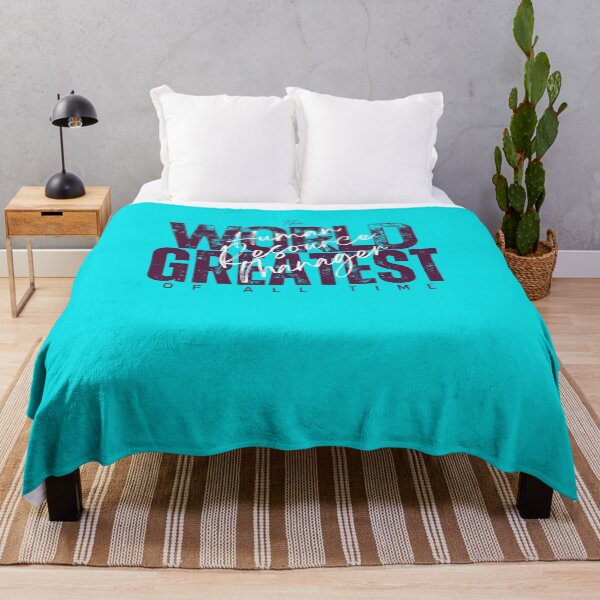 Item preview, World Greatest Human Resources Manager - Coworker Going Away Present For Him - Elegant Cyan designed and sold by Doiemacreations.