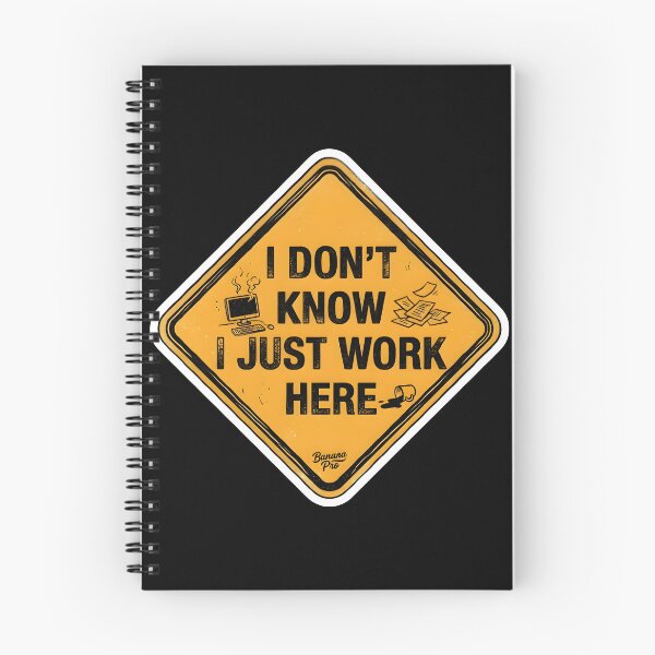 Item preview, I Don't Know I Just Work Here - Funny Office Sign designed and sold by HALONproducts.