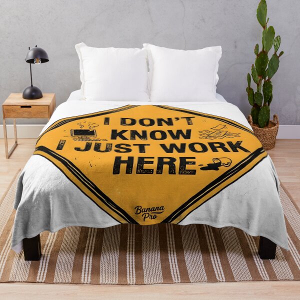 Item preview, I Don't Know I Just Work Here - Funny Office Sign designed and sold by HALONproducts.