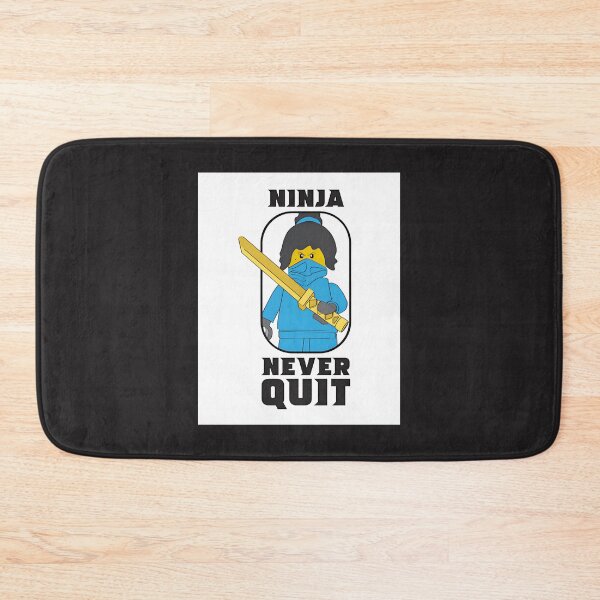 Item preview, Nya Green Ninja Inspired Fan Art Motivational Design Never Quit designed and sold by Biswanath Kar.