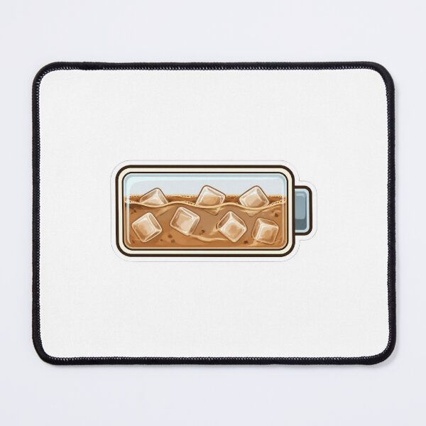 Item preview, Iced Coffee Powered Battery Funny Work Routine Sticker designed and sold by NEL-BOX.