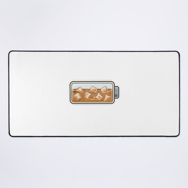 Item preview, Iced Coffee Powered Battery Funny Work Routine Sticker designed and sold by NEL-BOX.