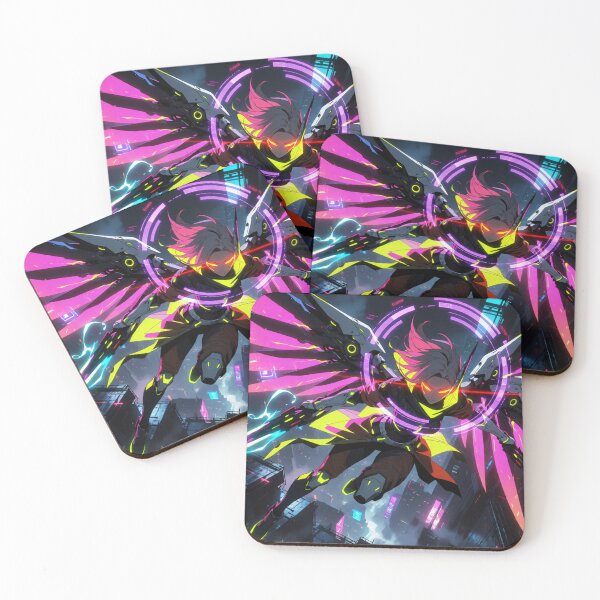 Item preview, Cyber Angel Flying High in Neon Light  designed and sold by SabaMirzique.