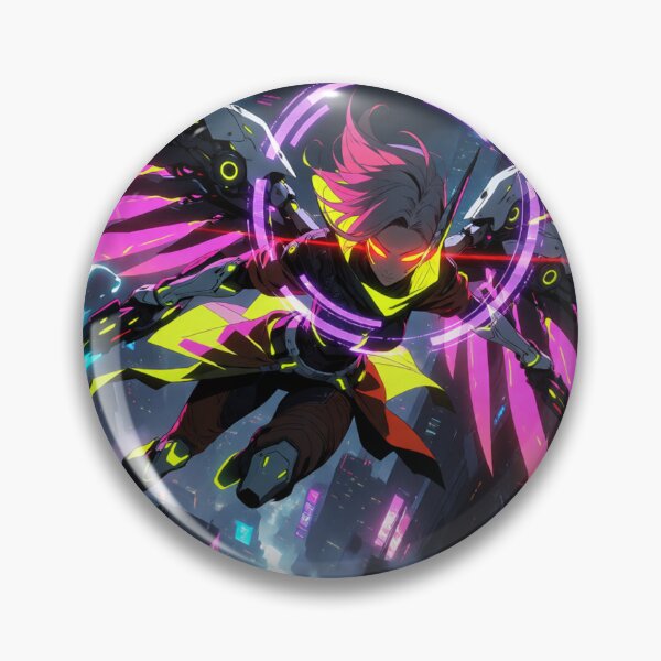 Item preview, Cyber Angel Flying High in Neon Light  designed and sold by SabaMirzique.