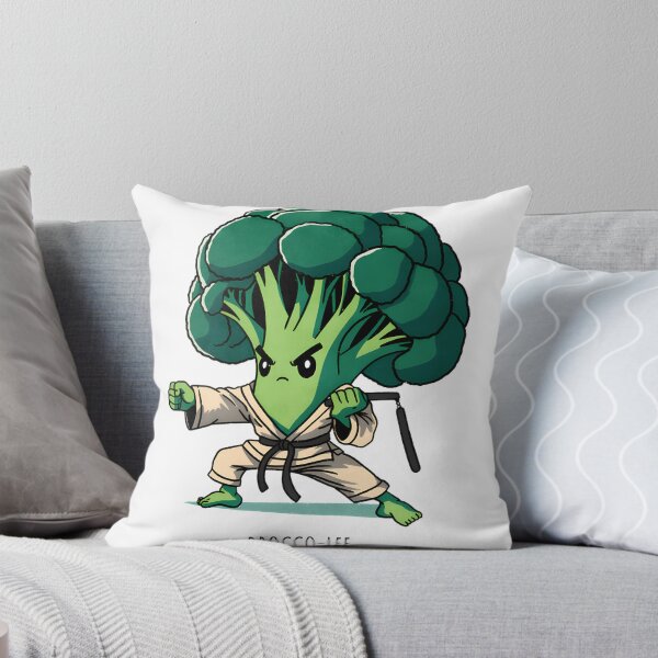 Item preview, Broccoli Character Inspired by Martial Arts Legend - Fun and Playful Veggie Design designed and sold by Biswanath Kar.