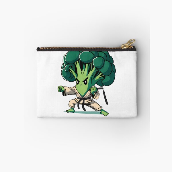 Item preview, Broccoli Character Inspired by Martial Arts Legend - Fun and Playful Veggie Design designed and sold by Biswanath Kar.