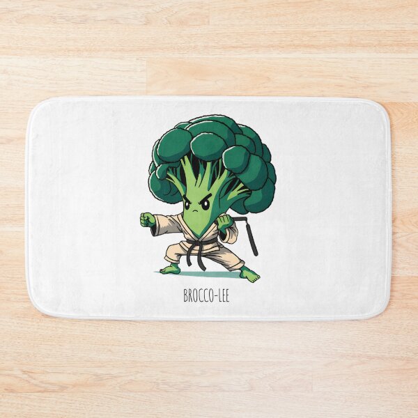 Item preview, Broccoli Character Inspired by Martial Arts Legend - Fun and Playful Veggie Design designed and sold by Biswanath Kar.