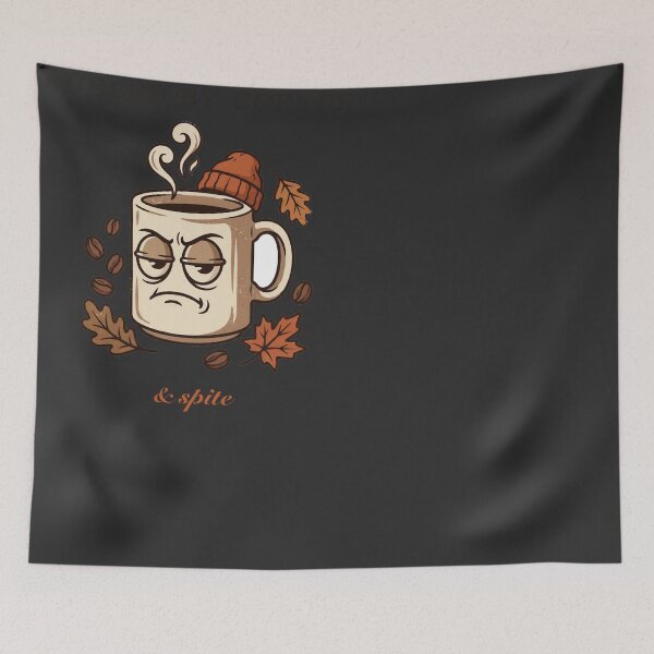 Item preview, Fueled by Coffee and Spite Grumpy Mug designed and sold by RetroThreadWorks.