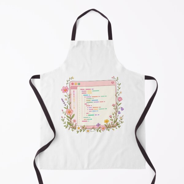 Item preview, Ventana de editor de código pastel, pegatina tecnológica estética de flores silvestres designed and sold by NEL-BOX.
