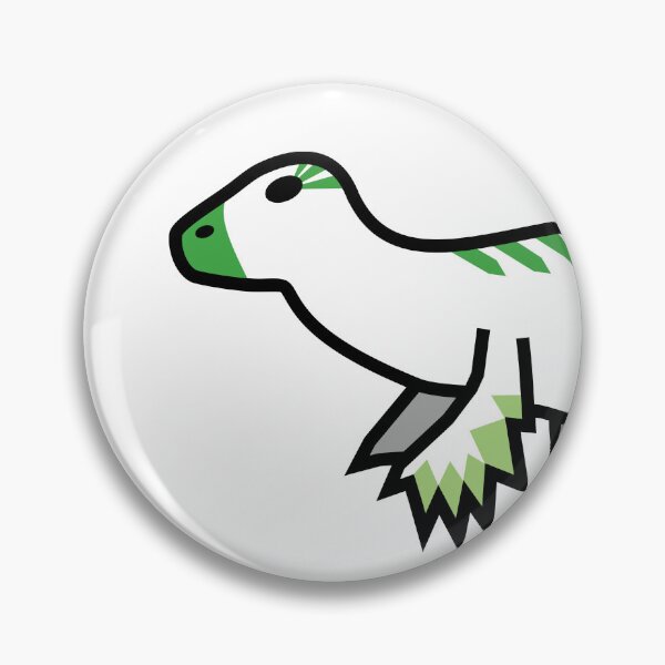 Item preview, Subtle Aromantic Pride Utahraptor – Minimalist Paleo Art designed and sold by JayMakesTiktok.