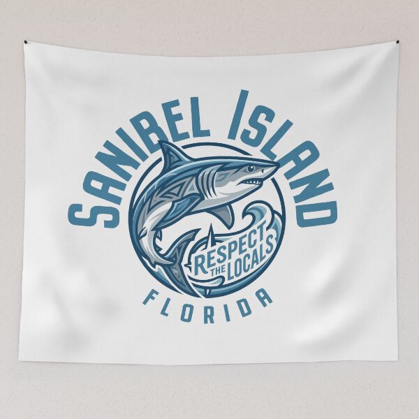 Item preview, Sanibel Island Shark Design designed and sold by Futurebeachbum.