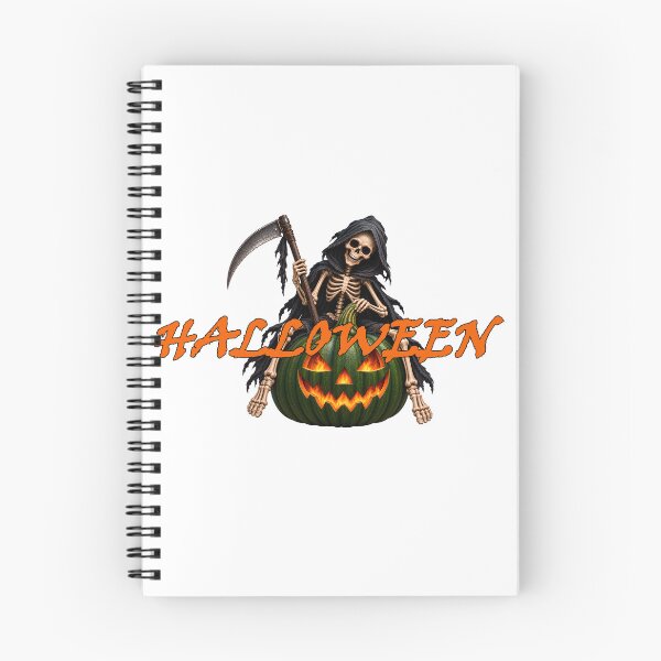 Item preview, halloween skeleton on pumpkin 2 designed and sold by natalik2024.