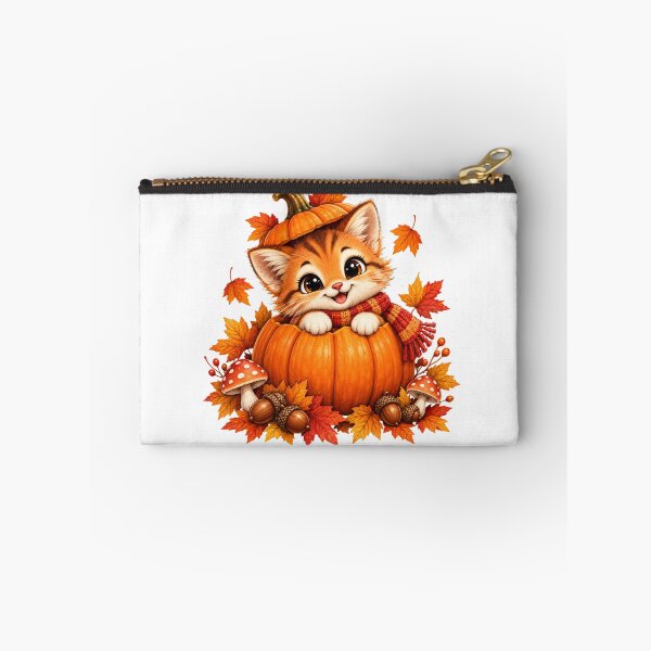 Item preview, Cute Autumn Kitten in Pumpkin designed and sold by MySthore.
