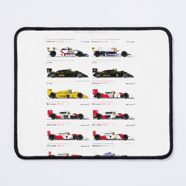 Item preview, Ayrton Senna Inspired Grand Prix Racing Cars Illustration designed and sold by Ramlakhan1990.