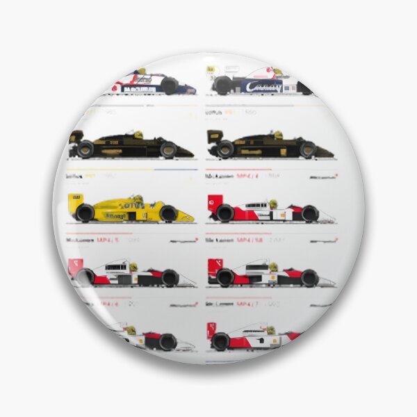 Item preview, Ayrton Senna Inspired Grand Prix Racing Cars Illustration designed and sold by Ramlakhan1990.
