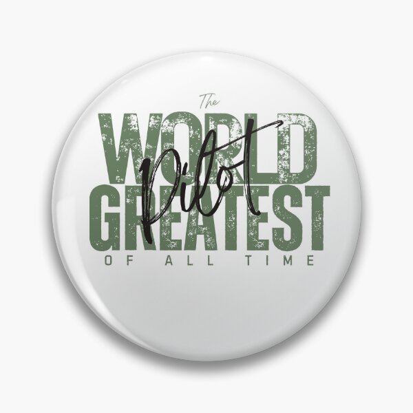 Item preview, World Greatest Pilot - First New Job Gift For Coworker - Artistic White designed and sold by Doiemacreations.