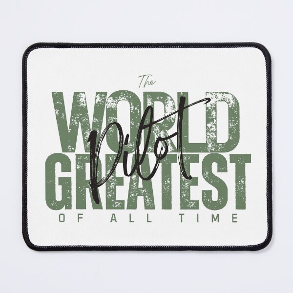 Item preview, World Greatest Pilot - First New Job Gift For Coworker - Artistic White designed and sold by Doiemacreations.