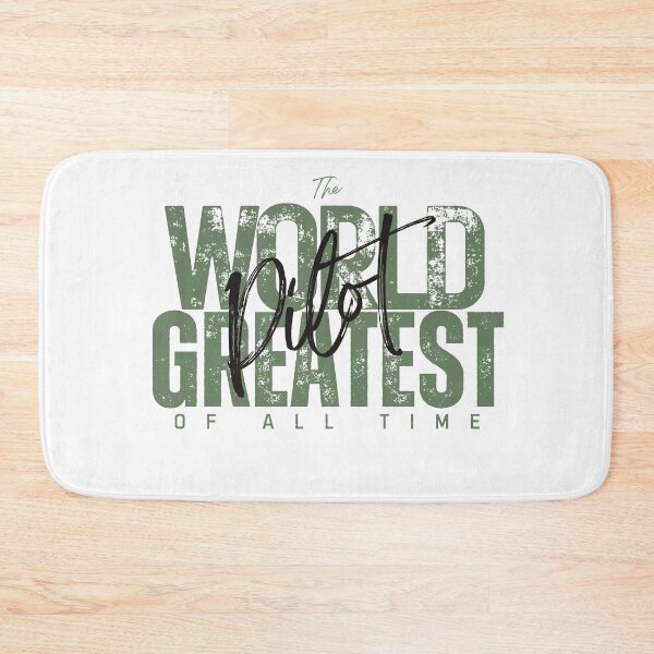 Item preview, World Greatest Pilot - First New Job Gift For Coworker - Artistic White designed and sold by Doiemacreations.
