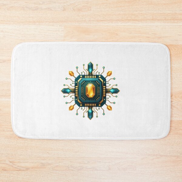 Item preview, Futuristic Crystal CPU Microchip Processor Tech Sticker designed and sold by NEL-BOX.