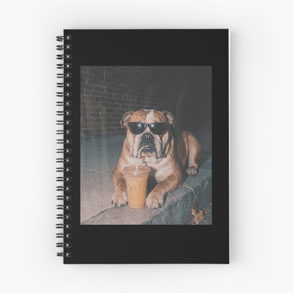 Item preview, English Bulldog Drinking Iced Coffee Funny Animal designed and sold by Pider-Vampire.
