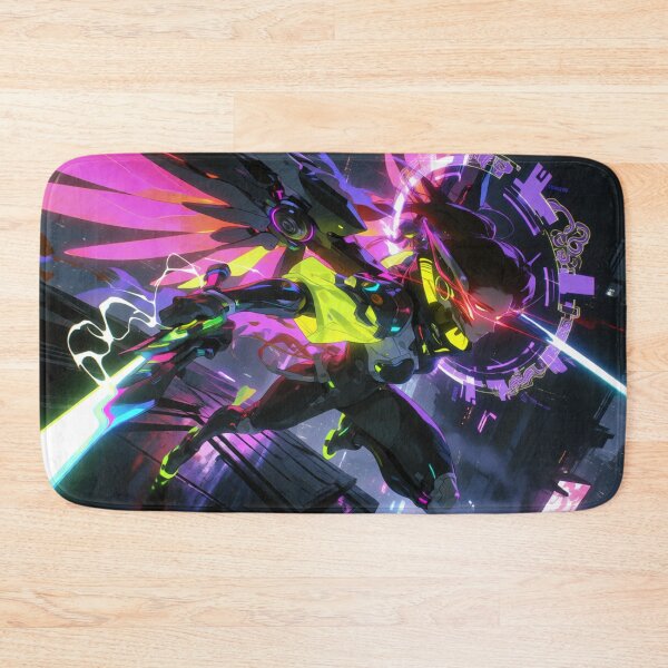 Item preview, Cyber Angel Flying High in Neon Light (V2) designed and sold by SabaMirzique.