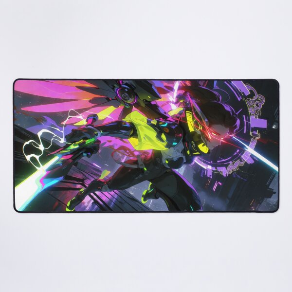 Item preview, Cyber Angel Flying High in Neon Light (V2) designed and sold by SabaMirzique.