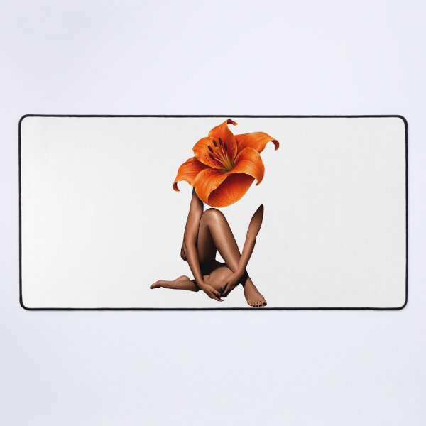 Item preview, Orange Lily Flower Head Surreal Art Design designed and sold by LC&LCPlatform.
