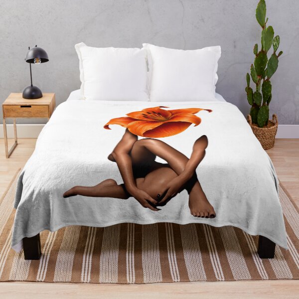 Item preview, Orange Lily Flower Head Surreal Art Design designed and sold by LC&LCPlatform.